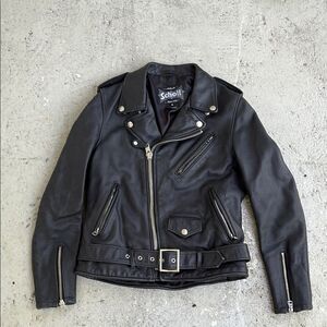 Schott biker leather jacket